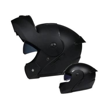 Imagem de Capacete de Motocicleta Modular com Viseira Dupla - Aprovado pelo DOT,