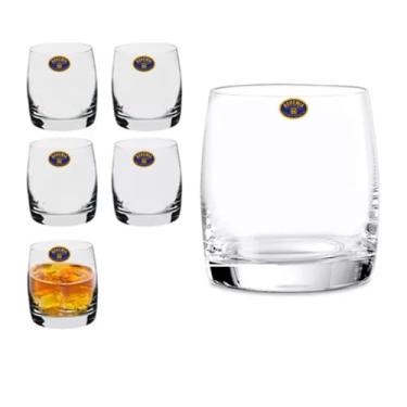 Imagem de Copo Baixo para Whisky Cristal 350ml Jogo com 6 Copos