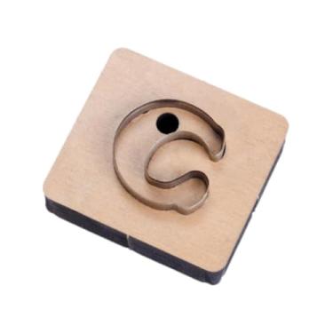 Imagem de Colaxi Molde de Corte de Couro em Formato de Letras para Criar Pingentes, C