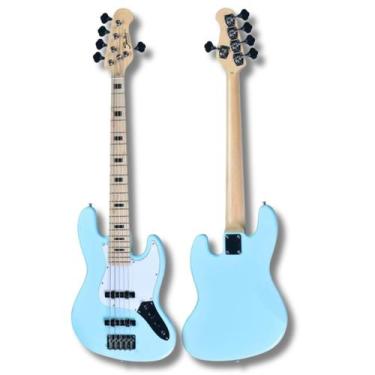 Imagem de Baixo 5 Cordas Shelter Jazz Bass SHJB755 Pro, SHJB755PRO-SBL