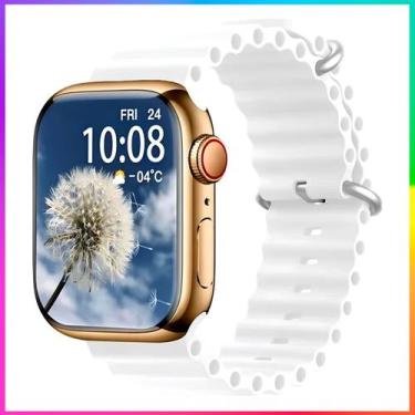Imagem de Smartwatch Watch 9 Branco ProMax Amoled NFC + 3 Pulseiras GPS Traking 
