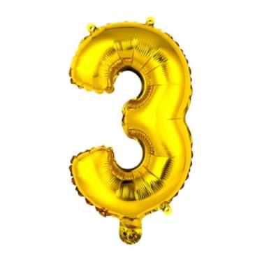 Imagem de Balão Dourado 32 Pol Metalizado Numero 72-75 cms Grande (8)