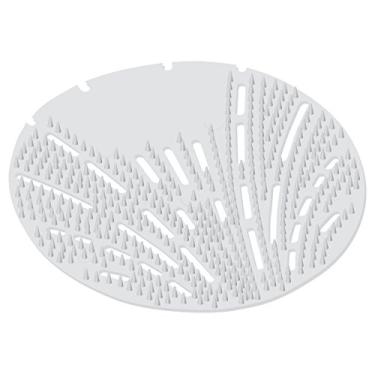 Imagem de Big D 620 The Mini Pearl Peneira de mictório 3D, fragrância de névoa de melão, branco (pacote com 10) - Dura até 45 dias - Ideal para banheiros em navios de cruzeiro, ônibus de turismo, instalações de
