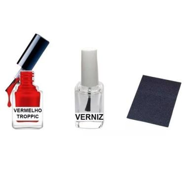 Imagem de Tinta Retoque Tira Risco Carro Hyundai Vermelho - Troppic - Jhow Adesi