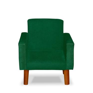 Imagem de Mini Poltrona Cadeira Infantil Nina De Criança Suede Verde
