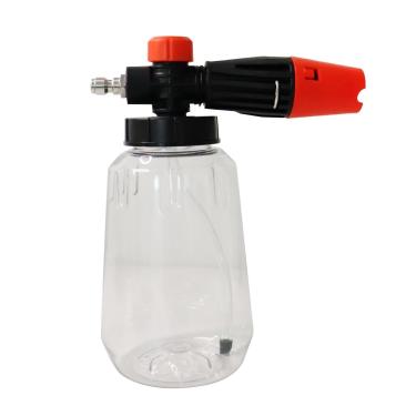 Imagem de Ｂｅｓｇａ Pulverizador de espuma portátil de 1L, resistente, de pressão manual, para detalhamento automotivo, limpeza de jardins, gramados e lavagem de janelas, Claro