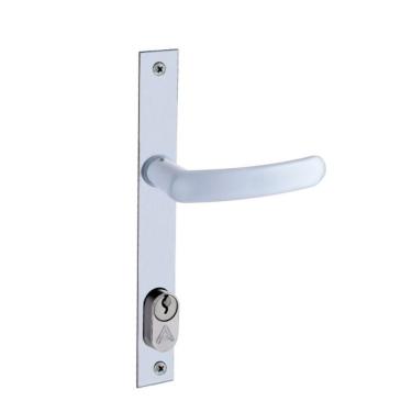 Imagem de Fechadura Externa Aliança Perfil Estreito F-1400 Branco