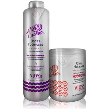 Imagem de Shampoo Afro E Máscara Nós Cachos, Redução De Frizz E Maciez - Vloss