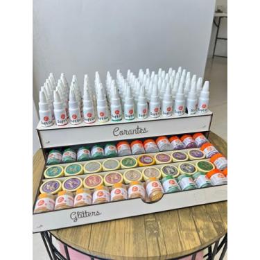 Imagem de Organizador de Corantes alimenticios soft gel e glitter.