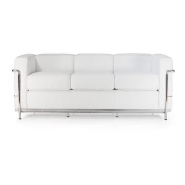 Imagem de Sofá 3 lugares le corbusier premium - RF Mobiliário, BRANCO
