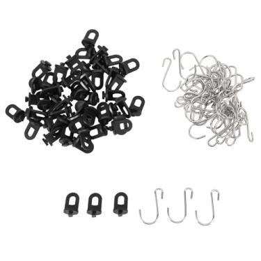 Imagem de Eujgoov Ganchos de Estufa de Aço Inoxidável Torcer o Grampo/suporte, Clipes de Suspensão Duráveis ​​para Plantas de Casa e Confiáveis ​​para o Pátio da Planta, Pacote de 50