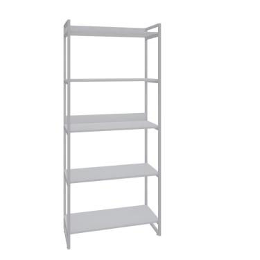 Imagem de Estante Kuadra 80x40x187cm C/05 Prateleiras Branco Chess / Est.branca Branco Chess / Est.branca