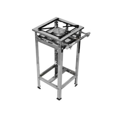 Imagem de Fogão Industrial a Gás, 30x30cm, Alta Pressão, Estrutura em Aço Inox