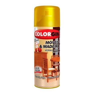 Imagem de Verniz Spray Imbuia Colorgin para Móveis e Madeira - 350ml