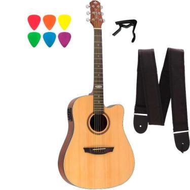 Imagem de Violão Strinberg SD200 Natural Satin Fosco + Capotraste + Correia + 6 