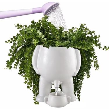 Imagem de Cowenhey Vaso de vaso, vaso para plantas, vaso de plantas de corpo engraçado, vaso de plantas de xixi com drenagem, vaso elegante para plantas suculentas internas/externas, vasos engraçados de