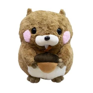 Imagem de Esquilo Vinho Segurando / Comendo Noz 21cm - Fofy - Fofy Toys