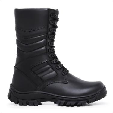 Imagem de Bota Coturno Masculina Militar Costurado Couro Trilha - Schiarelli, Pr