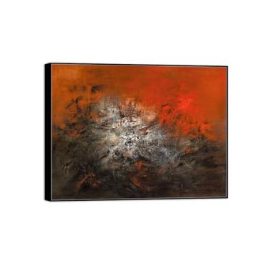 Imagem de Quadro preto - arte de parede em tela abstrata pinturas famosas - decoração de imagens-14.12-pôster e impressões para sala de estar 70 x 90 cm 27 x 35 pol
