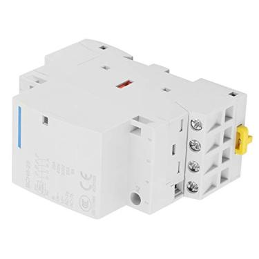 Imagem de Mingzhe 4P 25A 24V 230V 50 60Hz Household AC Contator DIN Rail Mount 2NO 2NC Eficiente Seguro Confiável Fácil Instalação (AC24V)