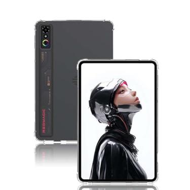 Imagem de Capa para tablet gamer RedMAGIC Astra 23.0 cm, capa de proteção para tablet NOUKAJU Tablet, TPU flexível ultra transparente, capa de proteção para RedMAGIC Astra (transparente)