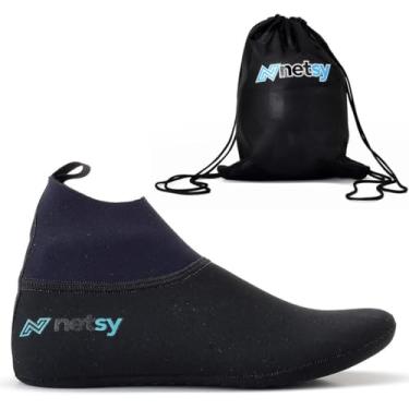 Imagem de Kit Sapatilha Meia Beach Tennis Netsy Esporte Areia Praia Agua Mochila Bolsa Pratica Esportiva (Preto, BR, Adulto, Numérico, 33)