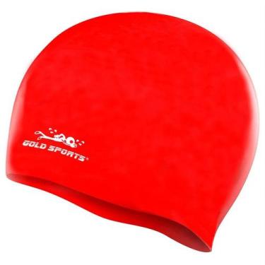 Imagem de Touca De Natação Gold Sports Pro Tuut Junior De Silicone, Vermelho, Ún