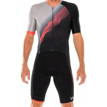 Imagem de Macacão De Manga Curta Masculino Triathlon Race Suit Trisuit Sportswear Skinsuit, Bodysuit 2, 4XL