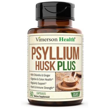 Imagem de Suplemento de fibra Psyllium Husk Powder em cápsulas 60 veganas - Vime