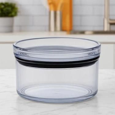 Imagem de Pote Hermético 480ml Redondo Para Grãos Conserva Mantimentos Cor Trans