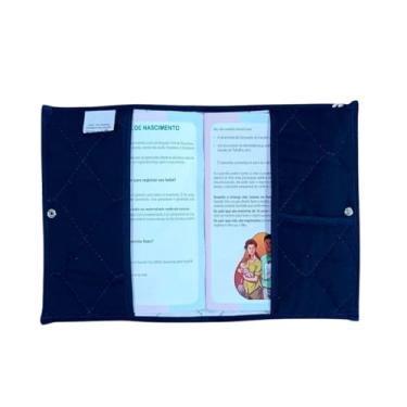 Imagem de Capa Para Caderneta de Vacinação Bebê/Capa Protetora/Vacinas/Porta Documentos Bebê/Menino Menina (Azul Marinho)