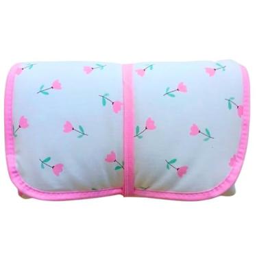 Imagem de Trocador Fraldas Portatil Bolsa Comoda Impermeável Enxoval Menino Menina (Tulipa)