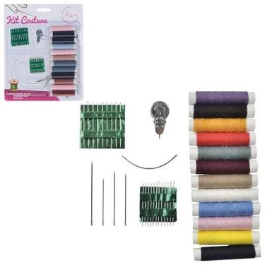 Imagem de Kit Costura 39 Peças Com Agulhas E Linhas Variadas - Art House