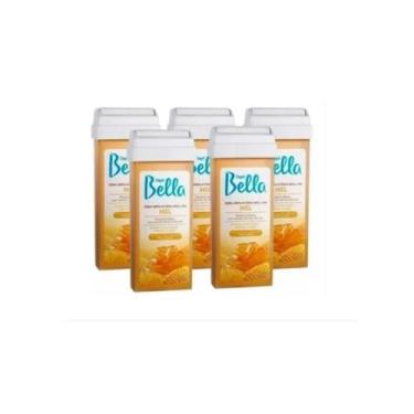 Imagem de Kit 5 Refil Cera Depilatória Roll-on Mel 100g Depil Bella