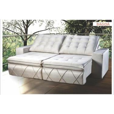 Imagem de Sofá retrátil e reclinável Bagdá 2,90m - Estofados Mariá