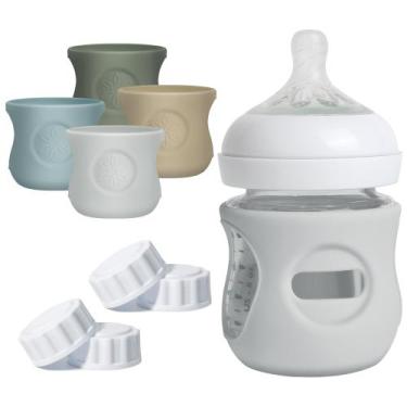Imagem de Manga de silicone para mamadeira Joxodak, pacote com 4, para Philips A