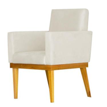 Imagem de Poltrona Decorativa Para Sala Bella Linho Aninha Decor - Las Patitas, 