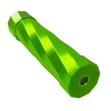 Imagem de Caleidoscópio Espiralado Brilhante Mágico Mosaico Mandala Verde e Prata