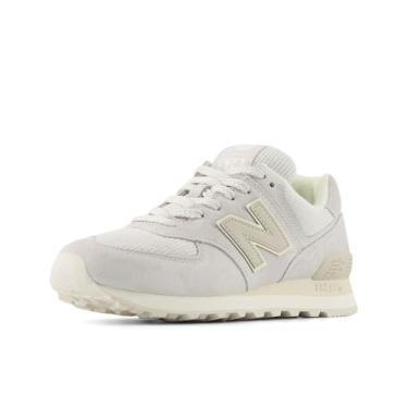 Imagem de New Balance Tênis feminino 574 V2, Cinza/cálcio, 35