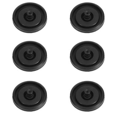 Imagem de 6 peças de reposição de vedação de válvula de enchimento de vaso sanitário, vedação de borracha de válvula de enchimento de vaso sanitário compatível com Fluidmaster 242 400 747 Kohler 83143 (preto)