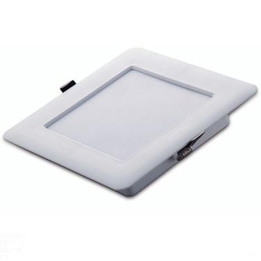 Imagem de Plafon Led Tramontina Quadrado De Embutir Slim 480 Lm 6 W Bivolt 6500 K Luz Branca Tramontina