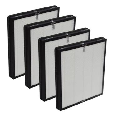 Imagem de PUREBURG Filtro de substituição compatível com purificador de ar HEARBOBO K06, pacote com 2 (2 filtros por pacote) H13 HEPA carvão ativado 3 estágios de filtragem para odor de COV de poeira limpa ao