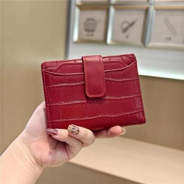 Imagem de Carteira curta multifuncional para cartões, porta-cartões de crédito, porta-moedas, organizador de cartões