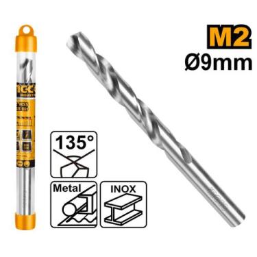 Imagem de Broca Helicoidal Hss M2 Alto Desempenho 9 X 125mm INGCO