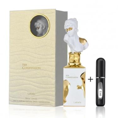 Imagem de Her Confession EDP de 100ml com - Perfume Arábe Original - Compartilhavel + Borrifador recarregável.