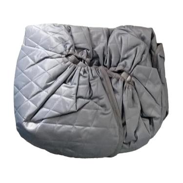 Imagem de menolana Capa de chuva térmica para carrinho de bebê, reforçada com bolso traseiro para armazenamento. Ideal para viagens de inverno, à chuva e ao