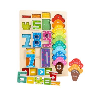 Imagem de simhoa Tabuleiro de Contagem de Madeira - Brinquedo Educativo para Aprendizagem de Aritmética e Contagem para Crianças de 3 a 7 Anos