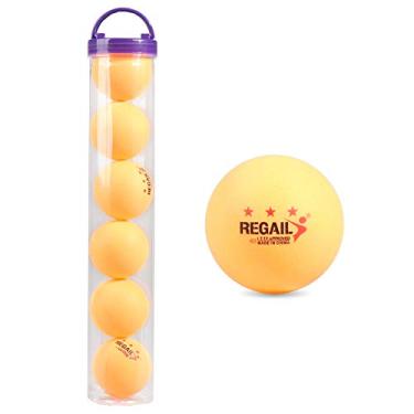 Imagem de 6 Peças Bolas de Tênis Mesa 3-Estrelas Plástico Super ABS Ping Pong Multifuncionais Profissionais Treinamento Prática Br