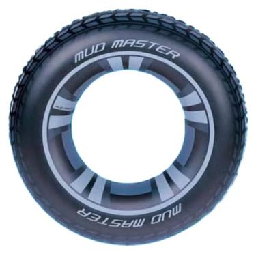 Imagem de Boia Pneu Inflável Redonda para Piscina e Praia em PVC Resistente – Boia Circular Grande Verão 70 80 90 120cm(120)