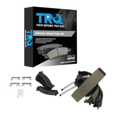 Imagem de TRQ Pastilhas de freio de cerâmica compatíveis com Chevrolet Silverado 1500 2007 Silverado 1500 Classic GMC Sierra 1500 Sierra 1500 Classic